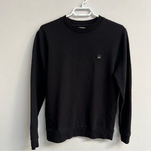 Acne Studios Fairview Face Crew Neck Sweatshirt Black​​​​​​​​​​​​​​​​​